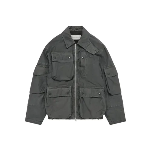 DRIES VAN NOTEN Серые Женские Куртки