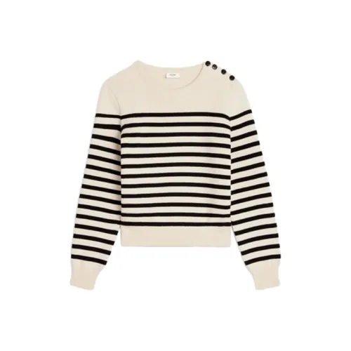 CELINE Бежевый Женские Кашемировые Свитеры