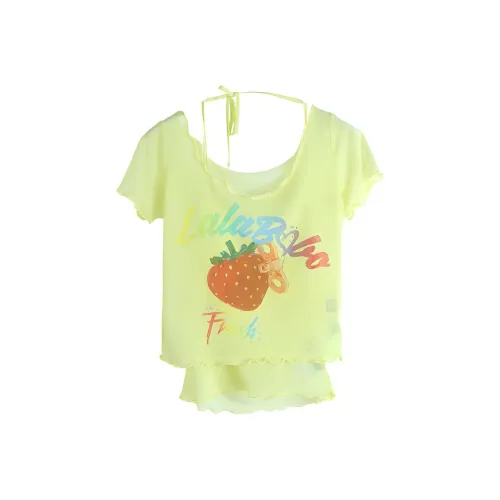 LALABOBO Зеленые Женские Футболки