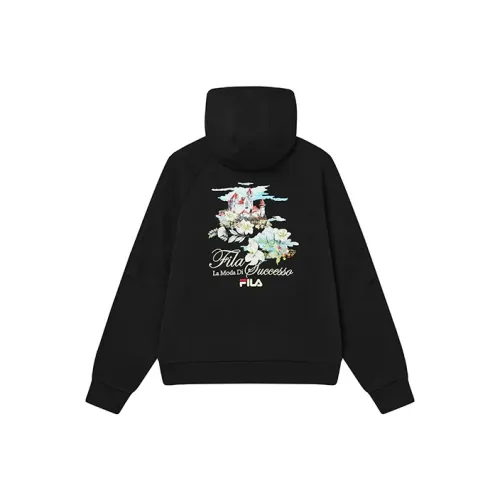 FILA Толстовка Женская Глубокий Черный