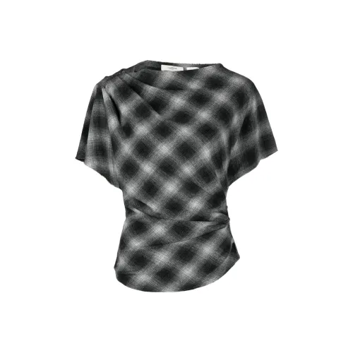 ISABEL MARANT ETOILE Черно-белая клетка Женские Рубашки