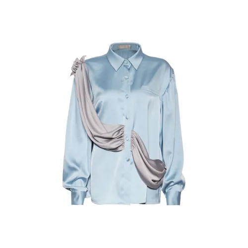 CHICCO MAO Голубо-серые Женские Рубашки
