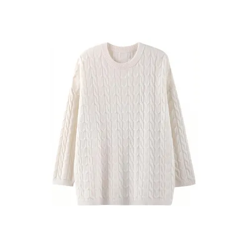 MAIGRE SIMHAT Кашемир Свитер Женский Белый