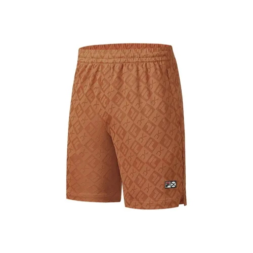 FILA ATHLETICS Повседневные шорты Мужские Ананас Коричневый