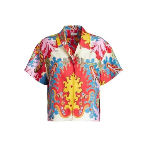ETRO Женские Рубашки Красного Цвета
