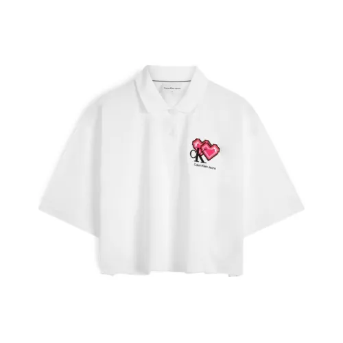 Calvin Klein T-Shirt Женская Moon Белый