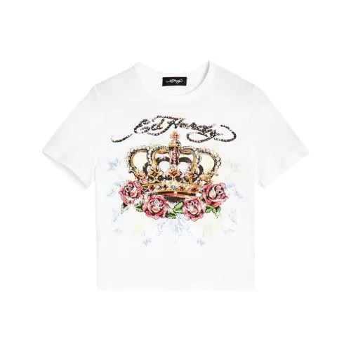 Ed Hardy Белые Женские Футболки