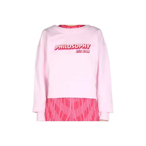 PHILOSOPHY DI LORENZO SERAFINI Розовые Женские Свитшоты