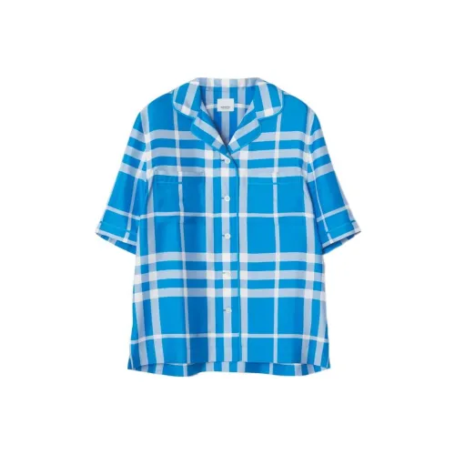 Burberry Ярко-голубые Женские Рубашки