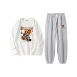 Скоростной скейтборд белый + коробка маленькая монстр K серый