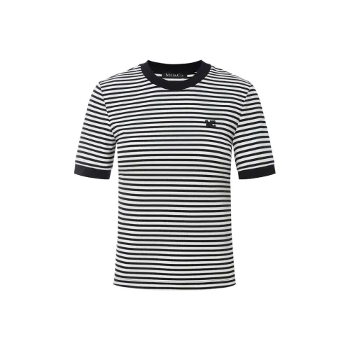 MOCO T Рубашка Женская Черно-Белые Полосы