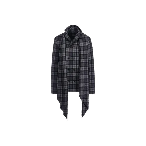 Yohji Yamamoto Серые Женские Куртки