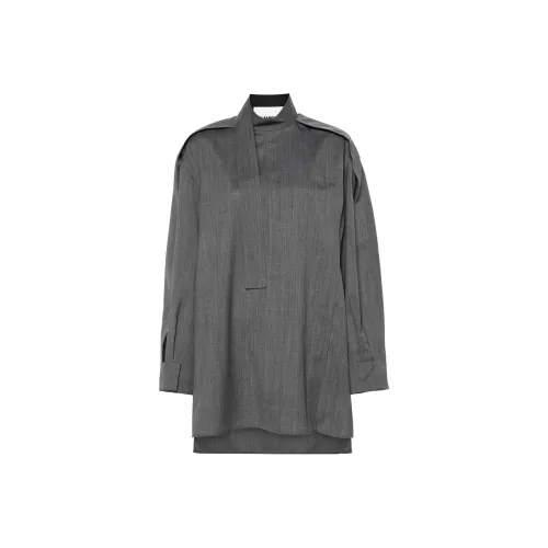 JIL SANDER FW24 Рубашка Женская Темно-Серый