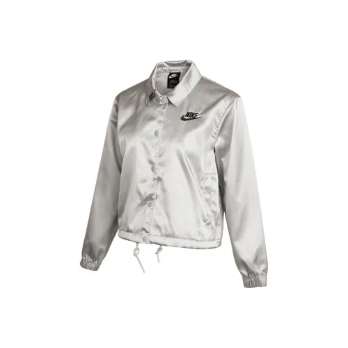 NIKE Серебряные Женские Куртки