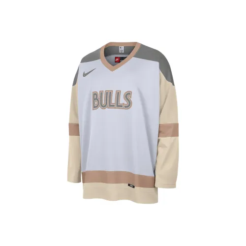 Nike Chicago Bulls FW24 Спортивная одежда Мужская Белый Овсяный Конопля Темно-стальной Серый