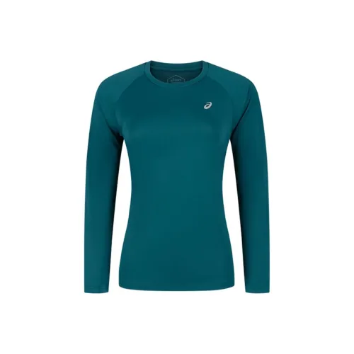 Asics Женская беговая футболка размер Women's цвет Sapphire Green