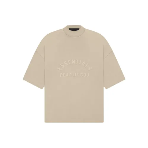 Fear Of God Essentials Рукав с спущенным плечом T-рубашка Женская Серый Бежевый
