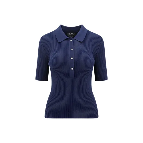 A.P.C Синий Женские Поло