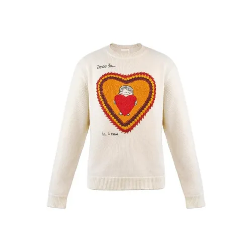 Chloe My Melody для Chloé Китайский Новый Год Кролика Кашемир Свитер Женские Экрю