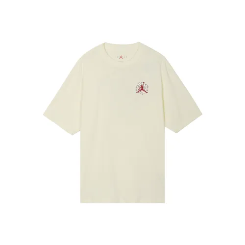 Джордан Набор с короткими рукавами T-рубашка Женская Экрю Азиатская версия