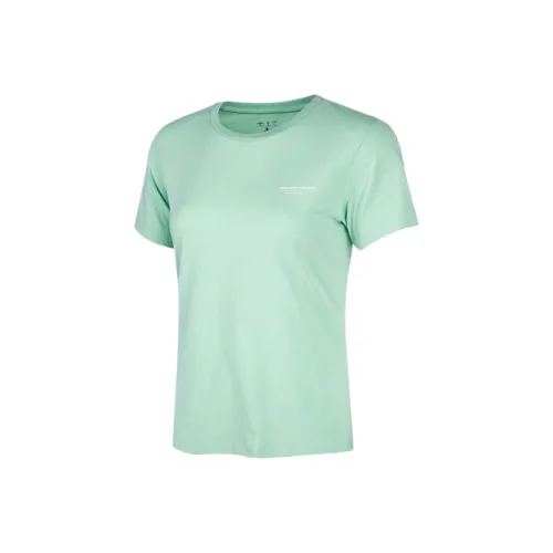 Skechers Обычный T Рубашка Женские Лишайниковый цвет Зеленый