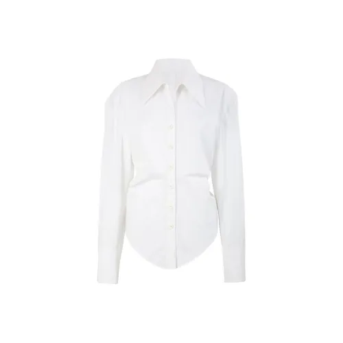 Trou Noir Белые Женские Рубашки