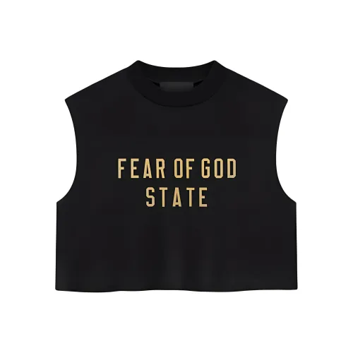 Fear of God Essentials Обсидиановый черный/Черный Женские футболки