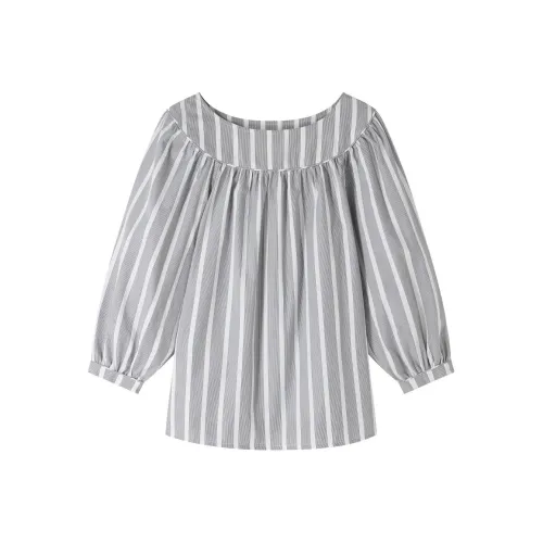 A.P.C x Katie Holmes SS24 Рубашка Женская Темно-синяя