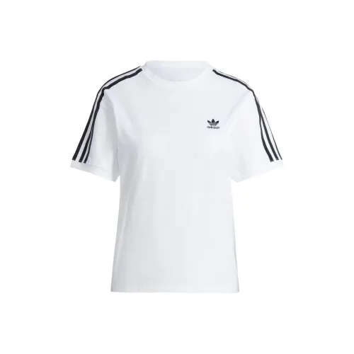Adidas Originals 3 Stripes T-Shirt Женская Белая