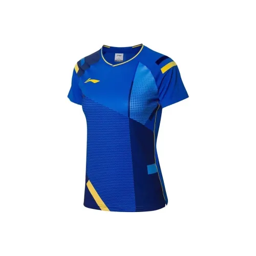 LINING Синие Женские Футболки