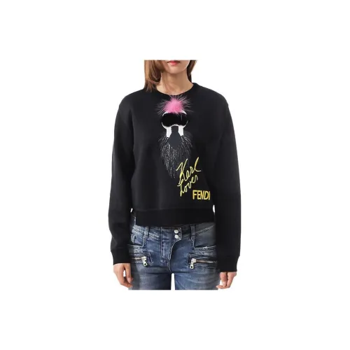 FENDI Черные Женские Свитшоты