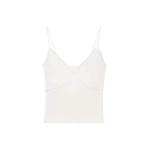 Henny Rue Топ на бретелях Женский Сырный Белый