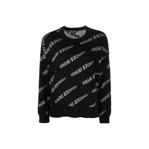 ARMANI EXCHANGE Черные Женские Свитшоты