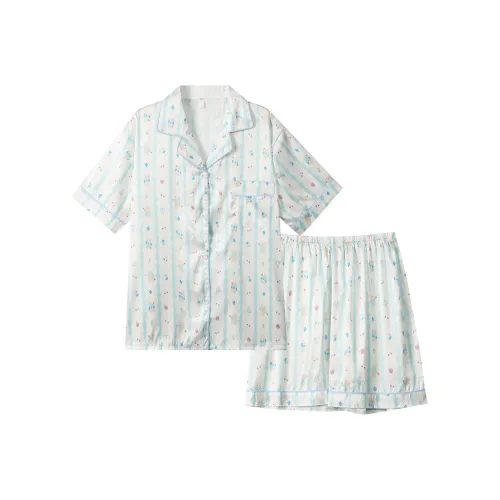 WANANNI Пижамный комплект женский светло-синий