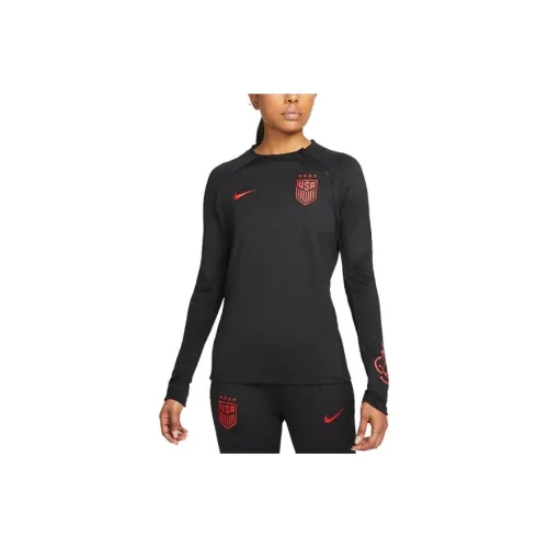 nike USA Soccer Team Olympic Series Рукав реглан T-рубашка Женская Черная