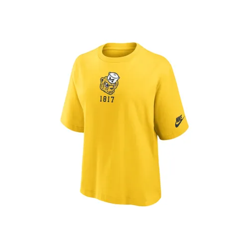 nike CollegeMichigan FW24 T Рубашка Женская Желтая