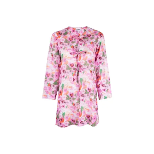 GANNI Розовые Женские Рубашки