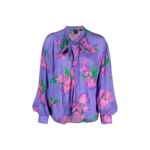 PINKO SS23 Рубашка Женская Фиолетовая