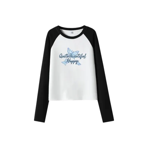 MJ STYLE Реглан-рукав T-рубашка Женская