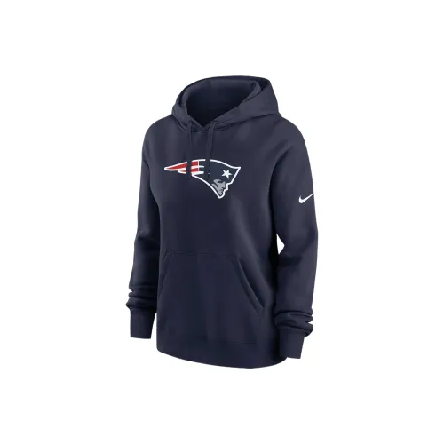 nike SS24 New England Patriots Клуб Свитшот Женские Морской синий