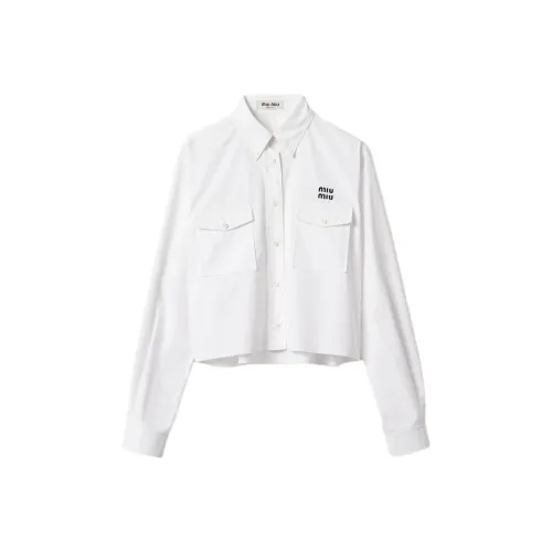 MIU MIU FW23 Рубашка Женская Белая