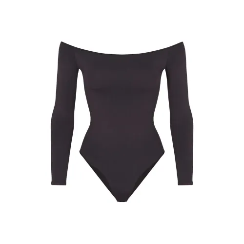 Skims Агатовый черный Женское боди