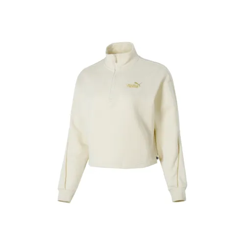 PUMA Экрю Женские Свитшоты