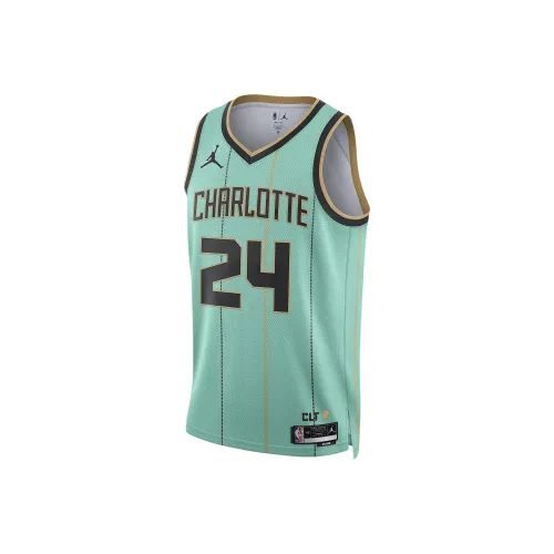Джордан X NBA Charlotte Hornets Edition Brandon Miller Городской Dri FIT Баскетбольная Джерси Мужская Мятная