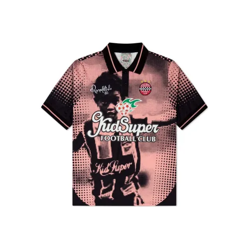 KIDSUPER STUDIOS Ronaldinho Collaboration Черный Розовый Мужской Футбольный Джерси