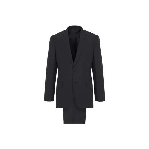 BRIONI FW24 Бизнес-костюм Мужской Угольный Серый