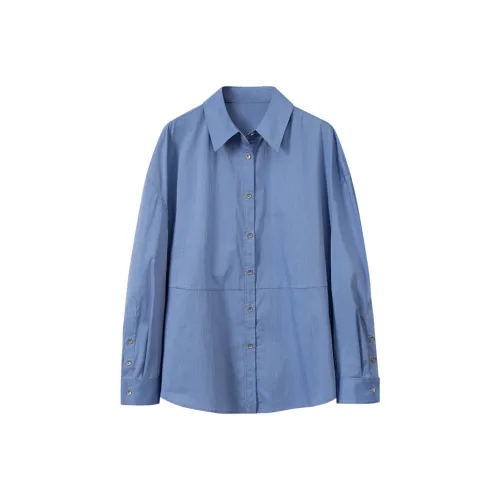 MOSIIMORII Рубашка Женская Церулеан