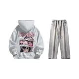 Set (Премиум Серый Стандартное Издание + Светло-Синие Джинсы)