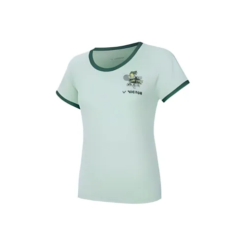 Victor Wrist Enhancer Wrist Training Series T-рубашка Женская Селадоновый зеленый