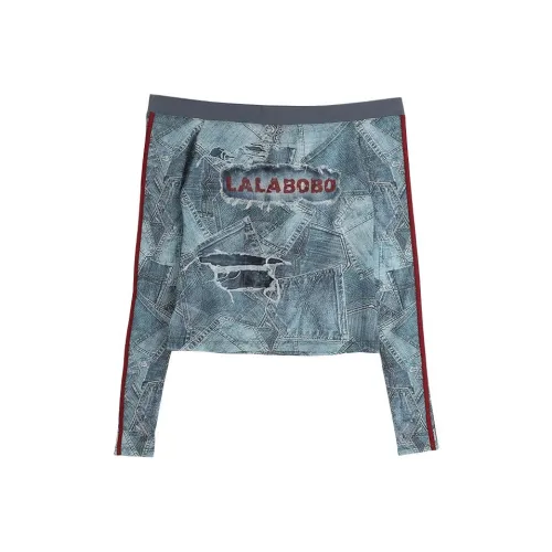 LALABOBO Синие Женские Футболки